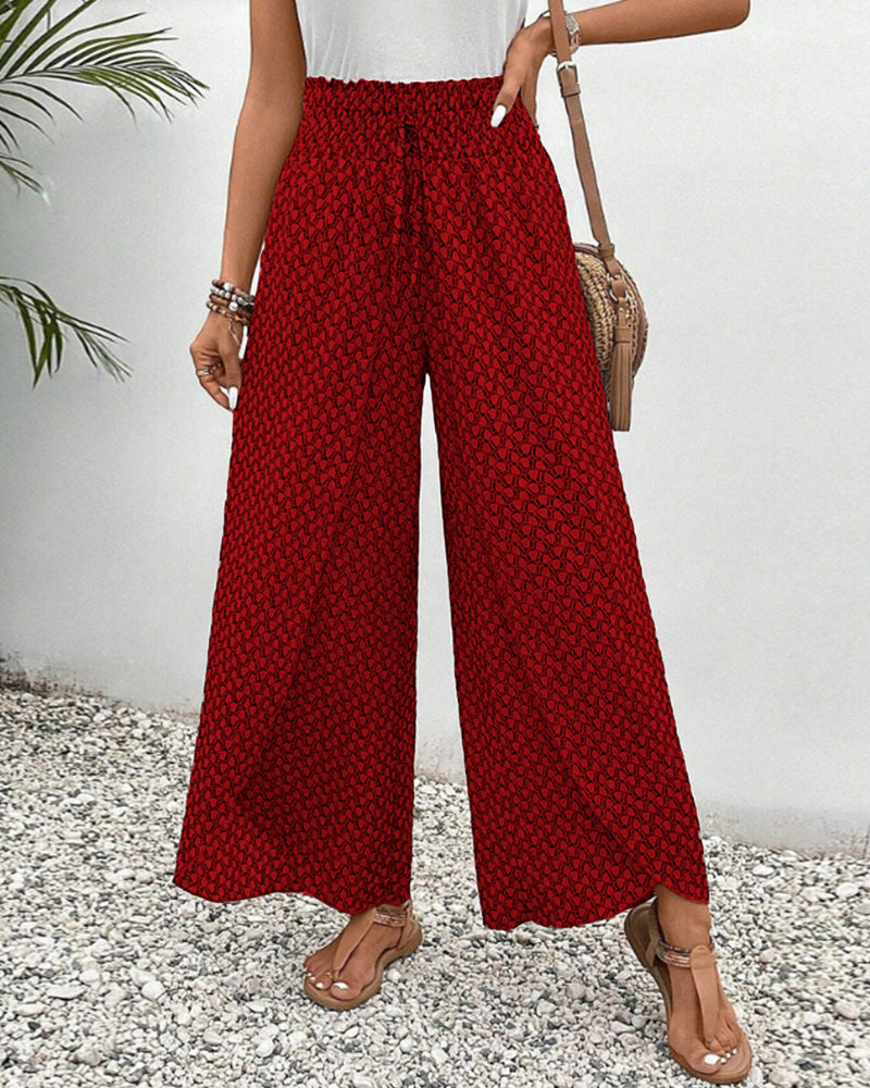 Sapphira - Pantaloni damă cu model grafic