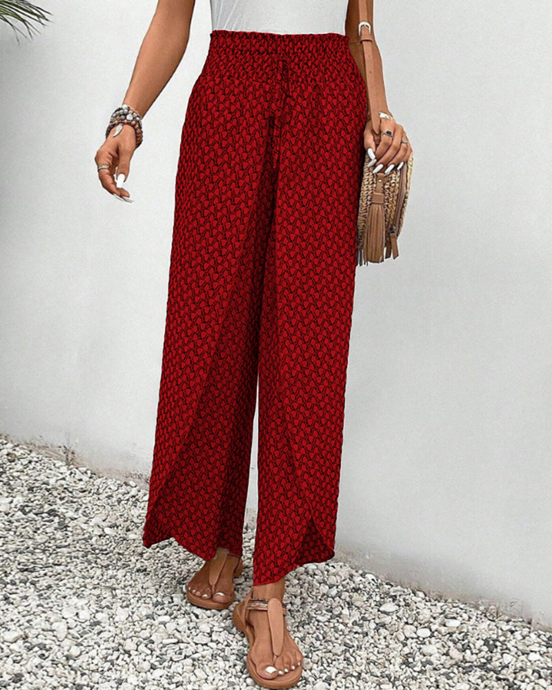 Sapphira - Pantaloni damă cu model grafic