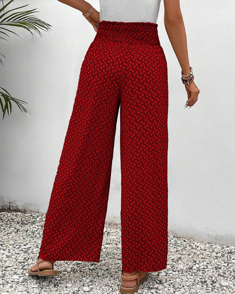 Sapphira - Pantaloni damă cu model grafic