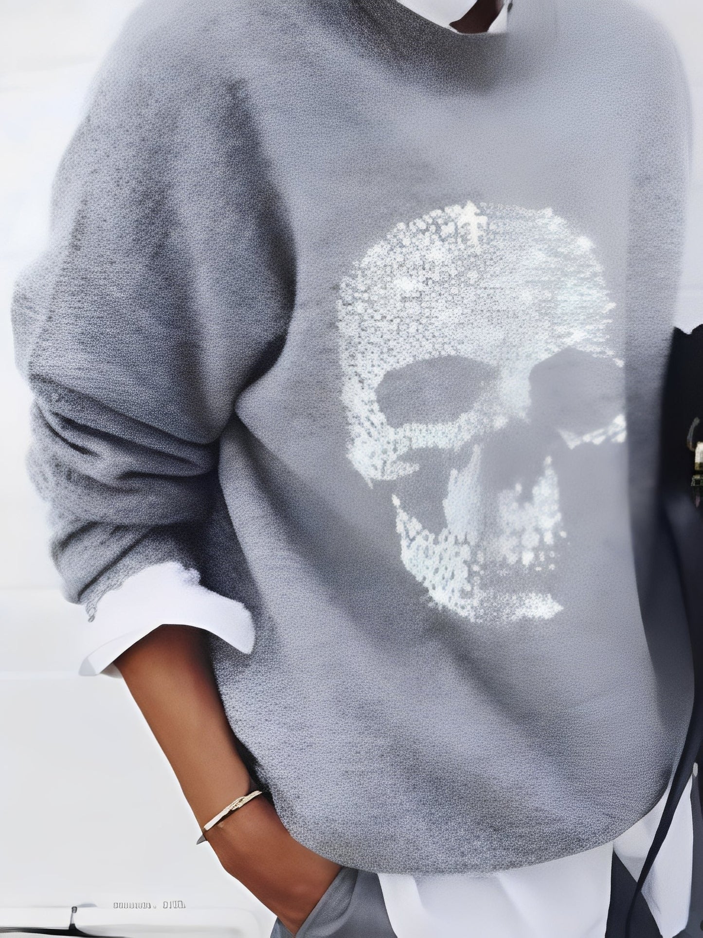 Jamie - Pulover stilat cu model floral pentru dame