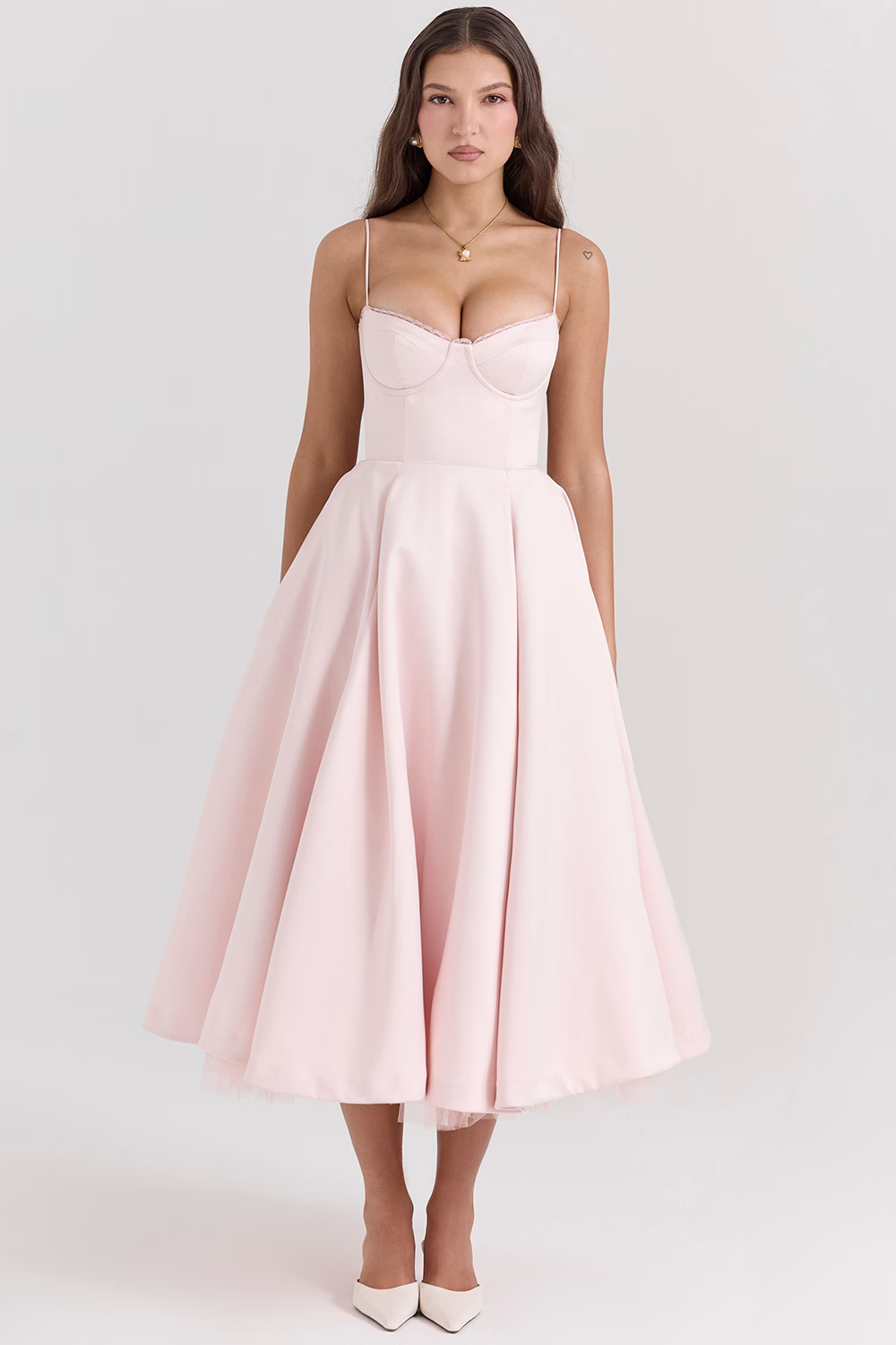 Leona - Rochie Elegantă din Satin pentru Festivități
