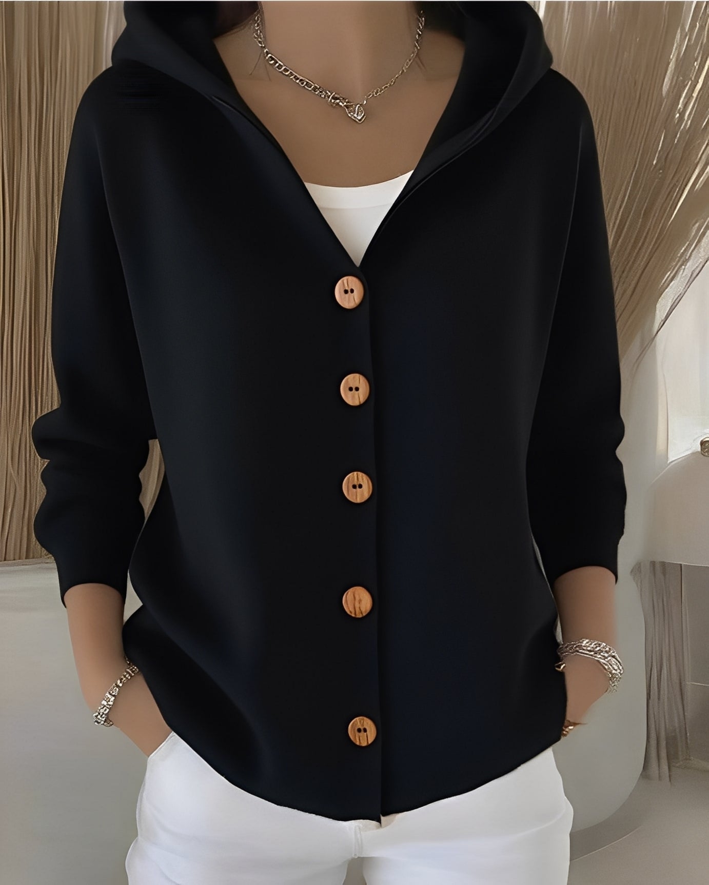 Emery - Lejer Hanorac cu Glugă pentru Femei