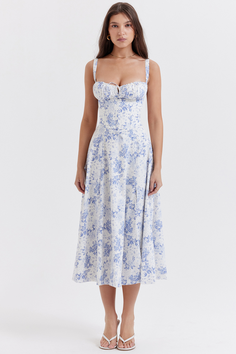 Jacqueline - Rochie Midi Corset Elegantă pentru Dame