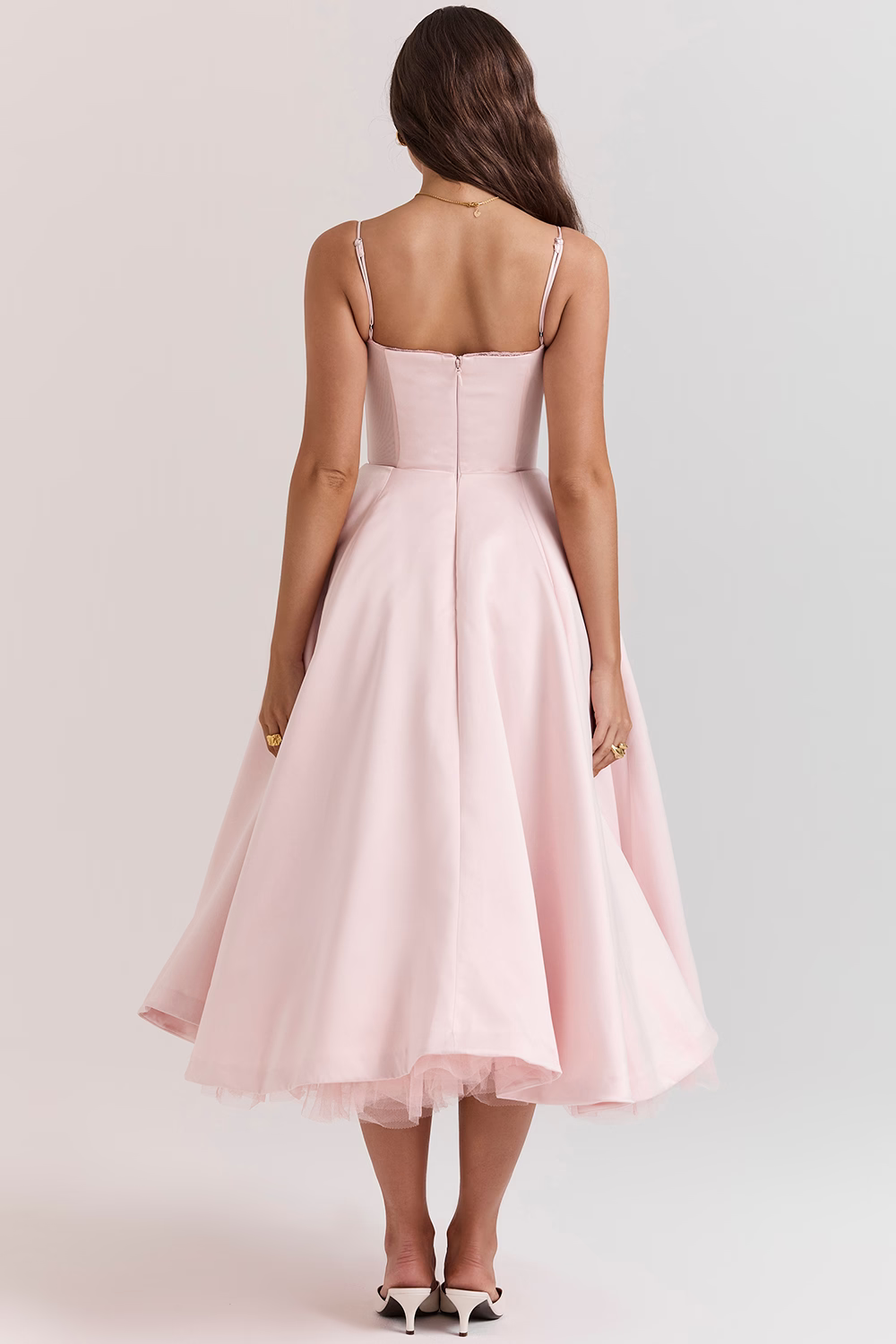 Leona - Rochie Elegantă din Satin pentru Festivități
