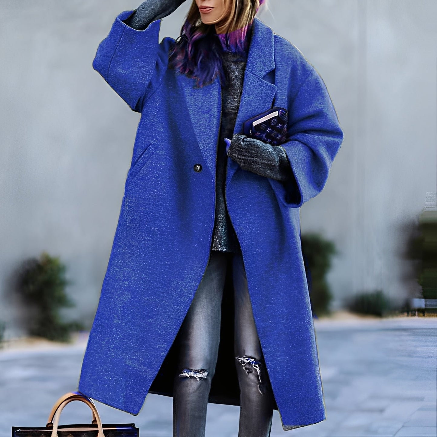 Haylie - Elegant, clasic, lejer mantou pentru femei