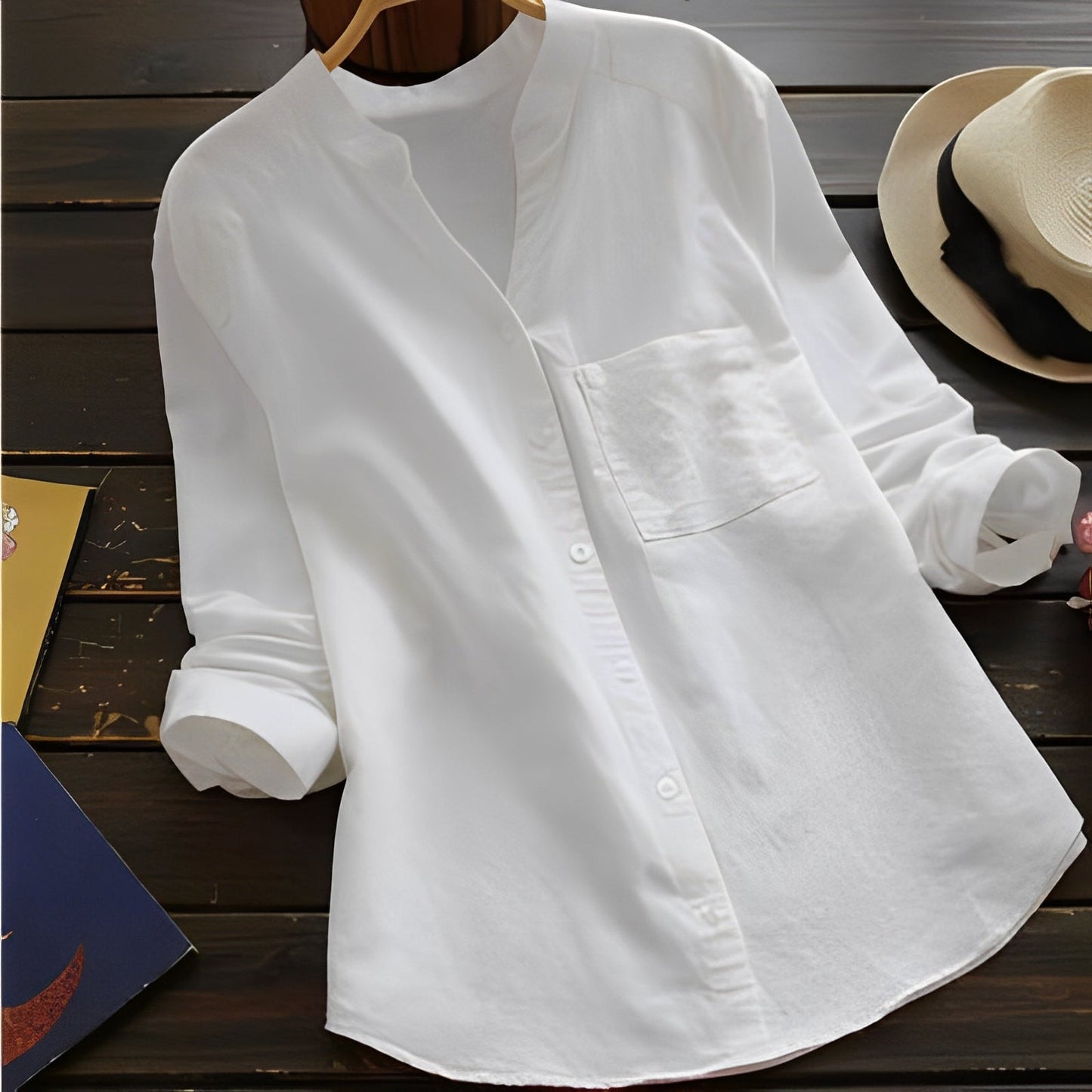 Madelina - Tricou retro lejer pentru femei