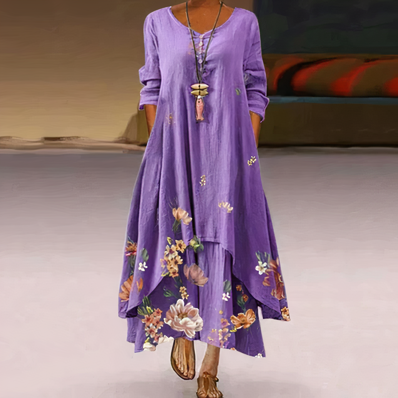 Anouk – Rochie din bumbac lejeră