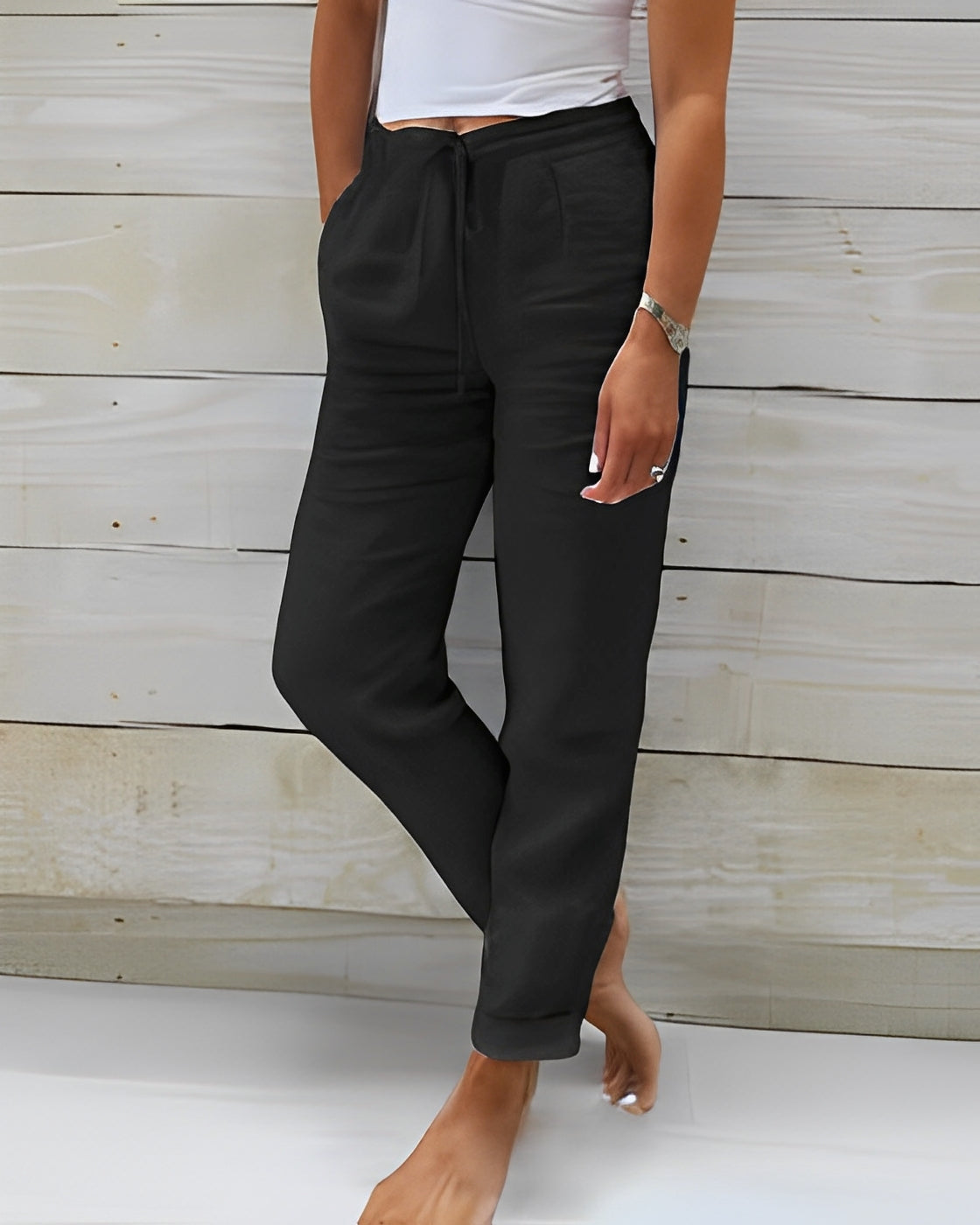 Roxanna - Pantaloni confortabili cu bandă elastică pentru femei