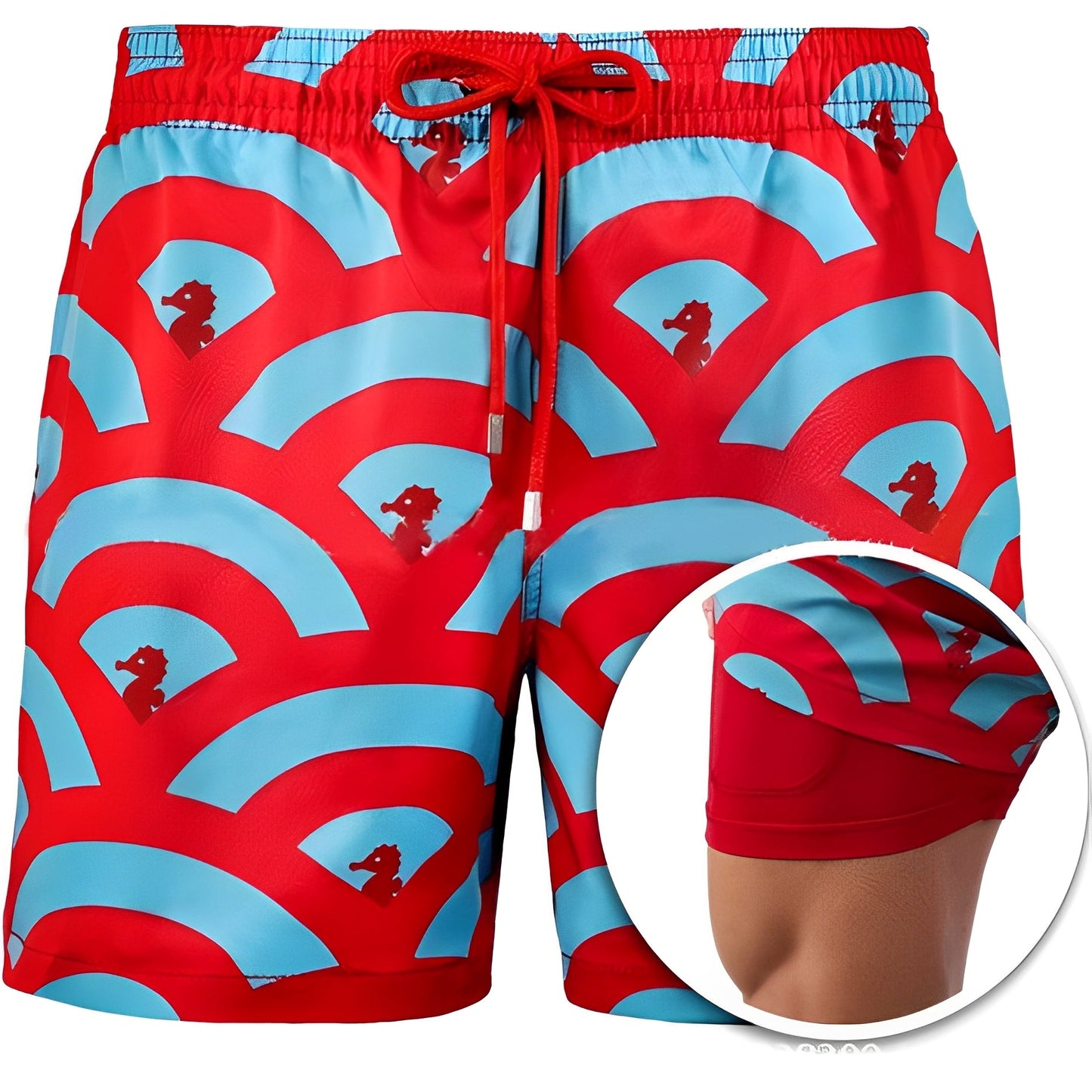 Edric - Pantaloni scurți de baie imprimați și eleganți pentru bărbați