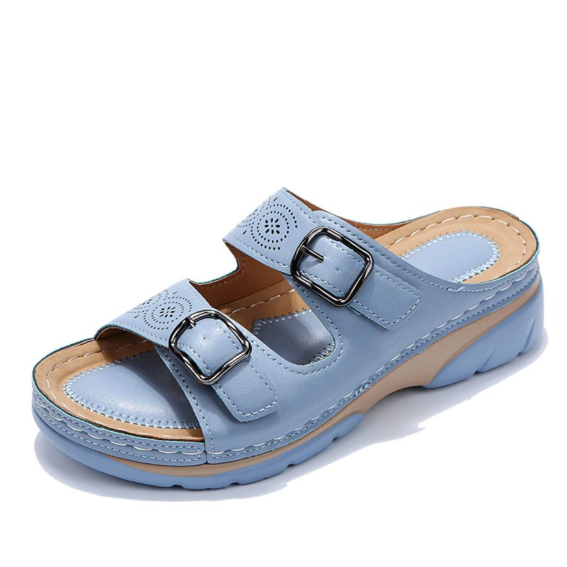 Ariella - Sandale ortopedice cu pană casual pentru femei
