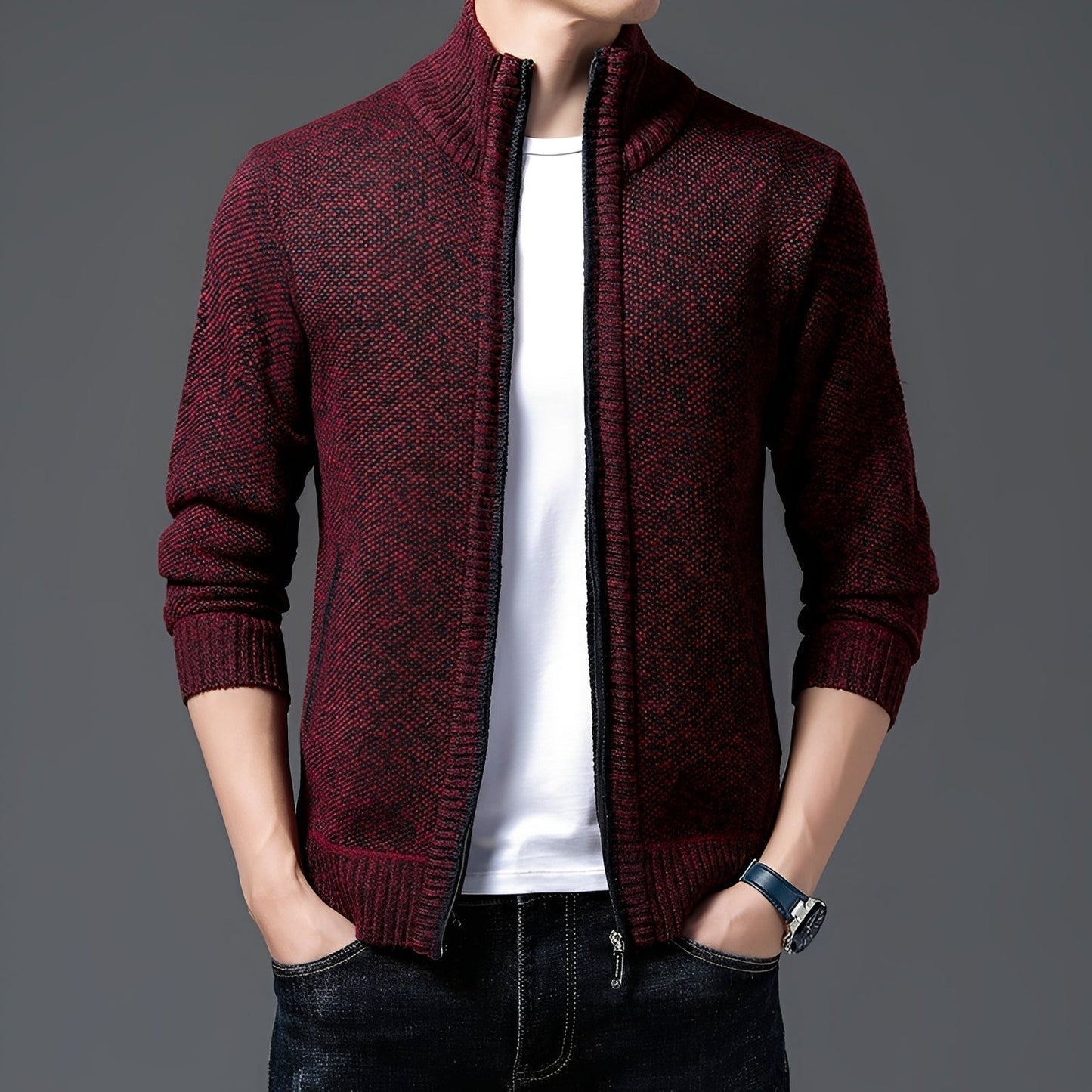 Justin - Cardigan modern pentru bărbați