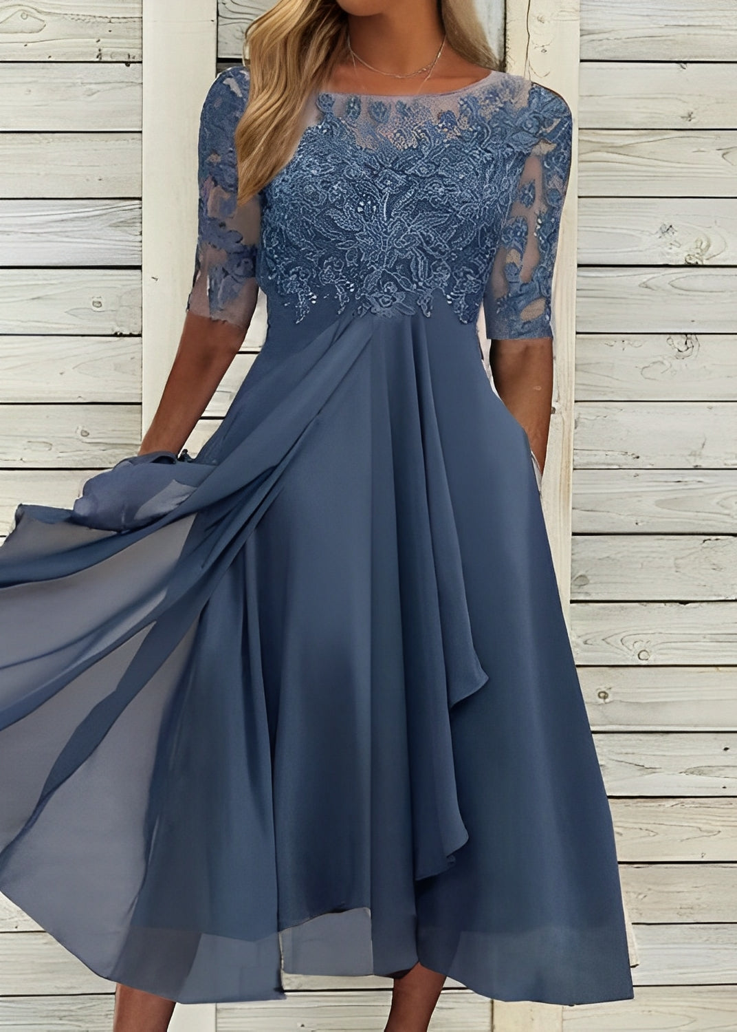 Colleen - Rochie elegantă, decupată din dantelă pentru femei