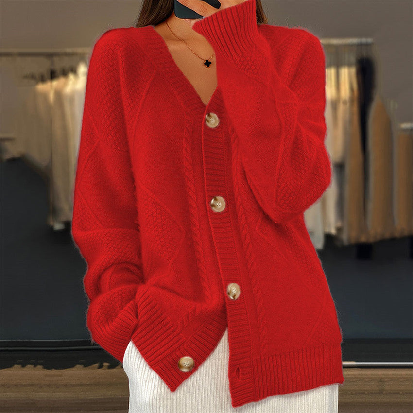 Jocelin - Cardigan lejer cu model brocart pentru femei