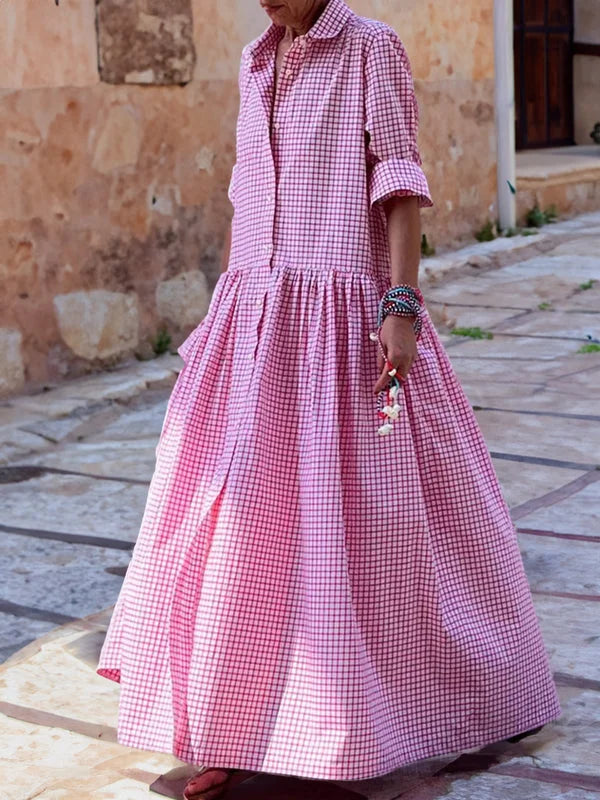 Lucia - Elegant Rochie cu Mâneci Lungi