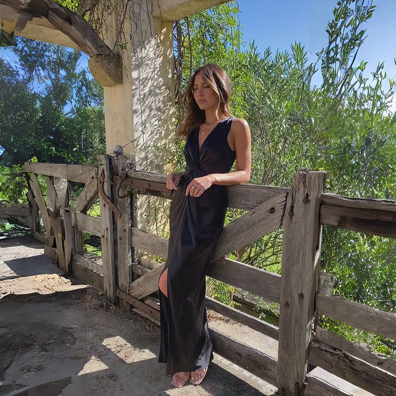 Elaine - Elegant Rochie de Seară Fără Mâneci cu Spate Dezvelit