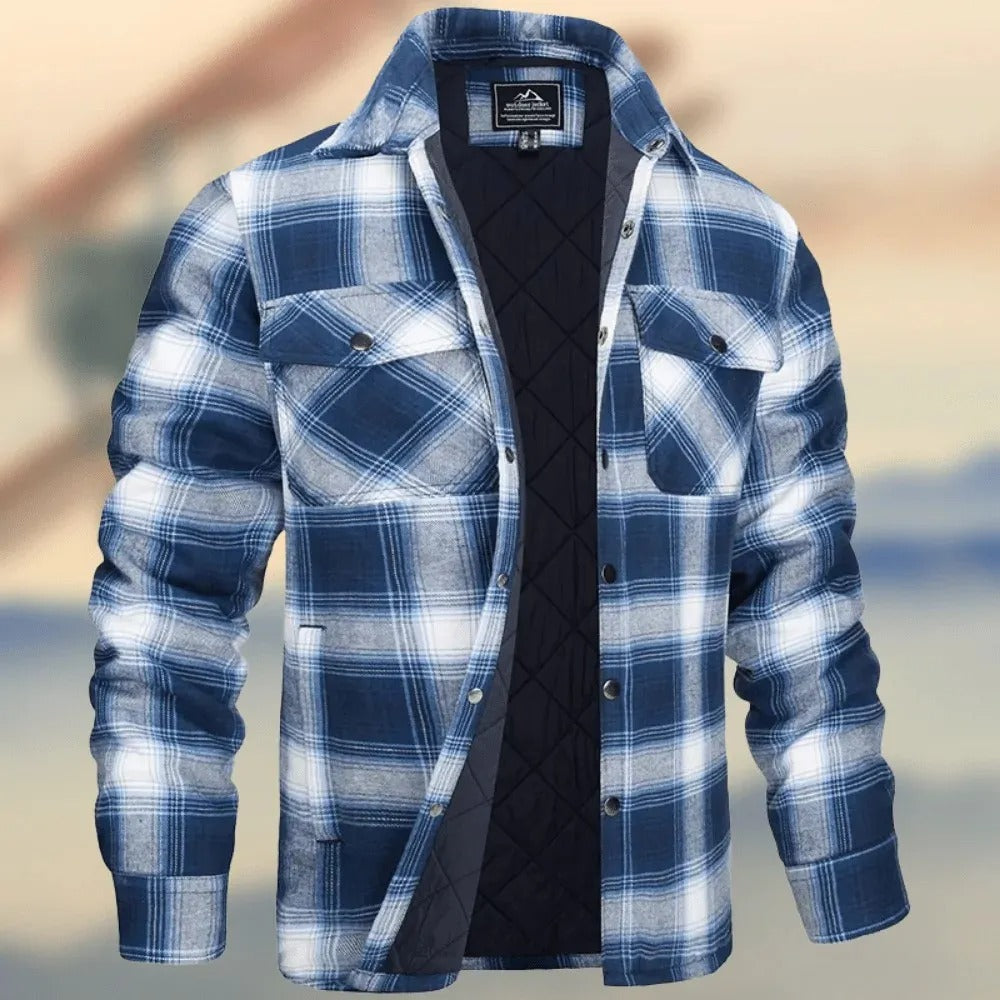 Grayson – Cămașă Clasică în Flanel de Stil Urban