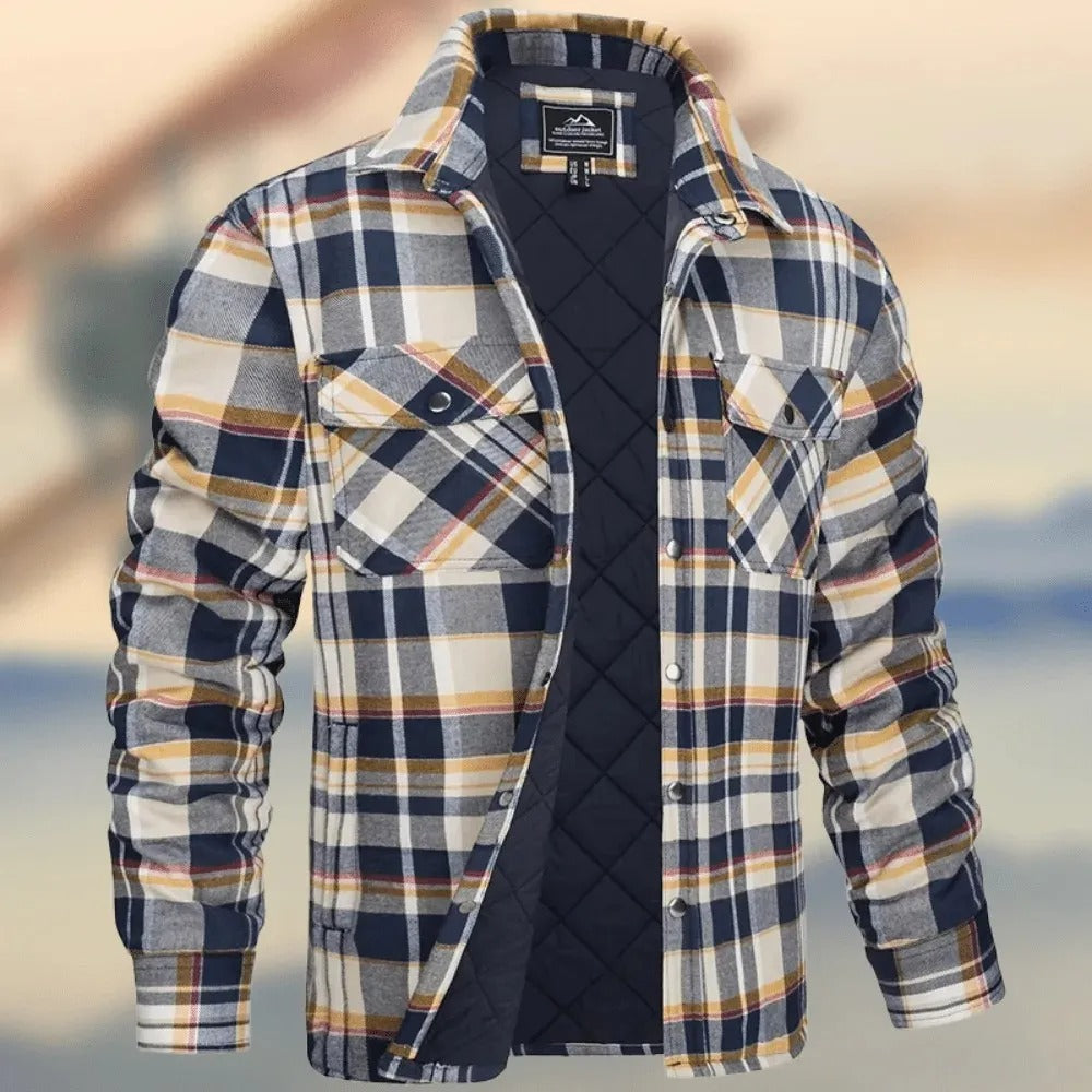 Grayson – Cămașă Clasică în Flanel de Stil Urban