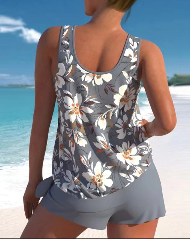 Adalina – Costum Două Piese de Vară cu Imprimeu Floral