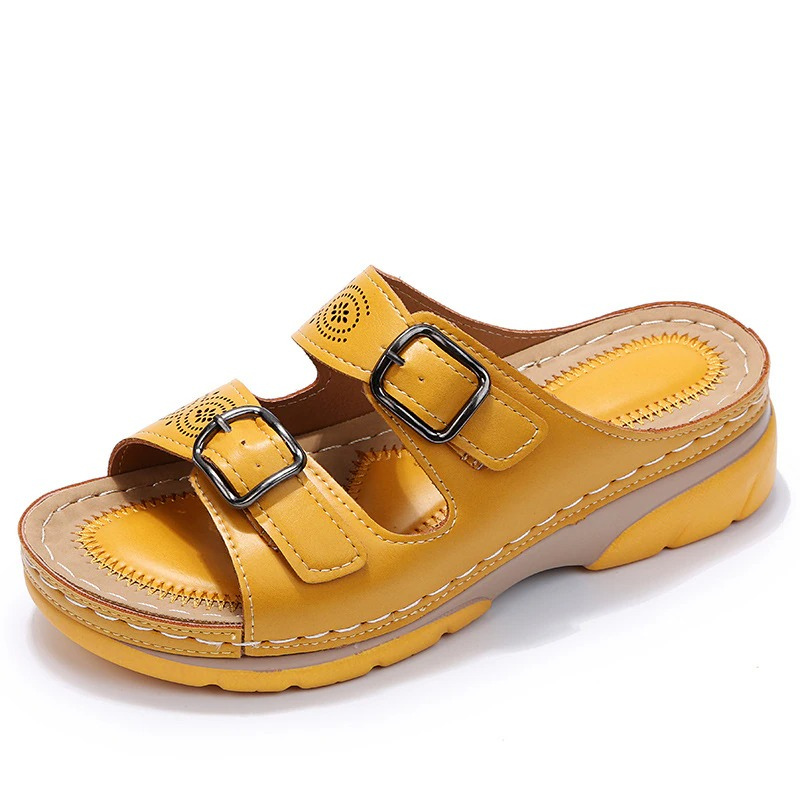 Ariella - Sandale ortopedice cu pană casual pentru femei