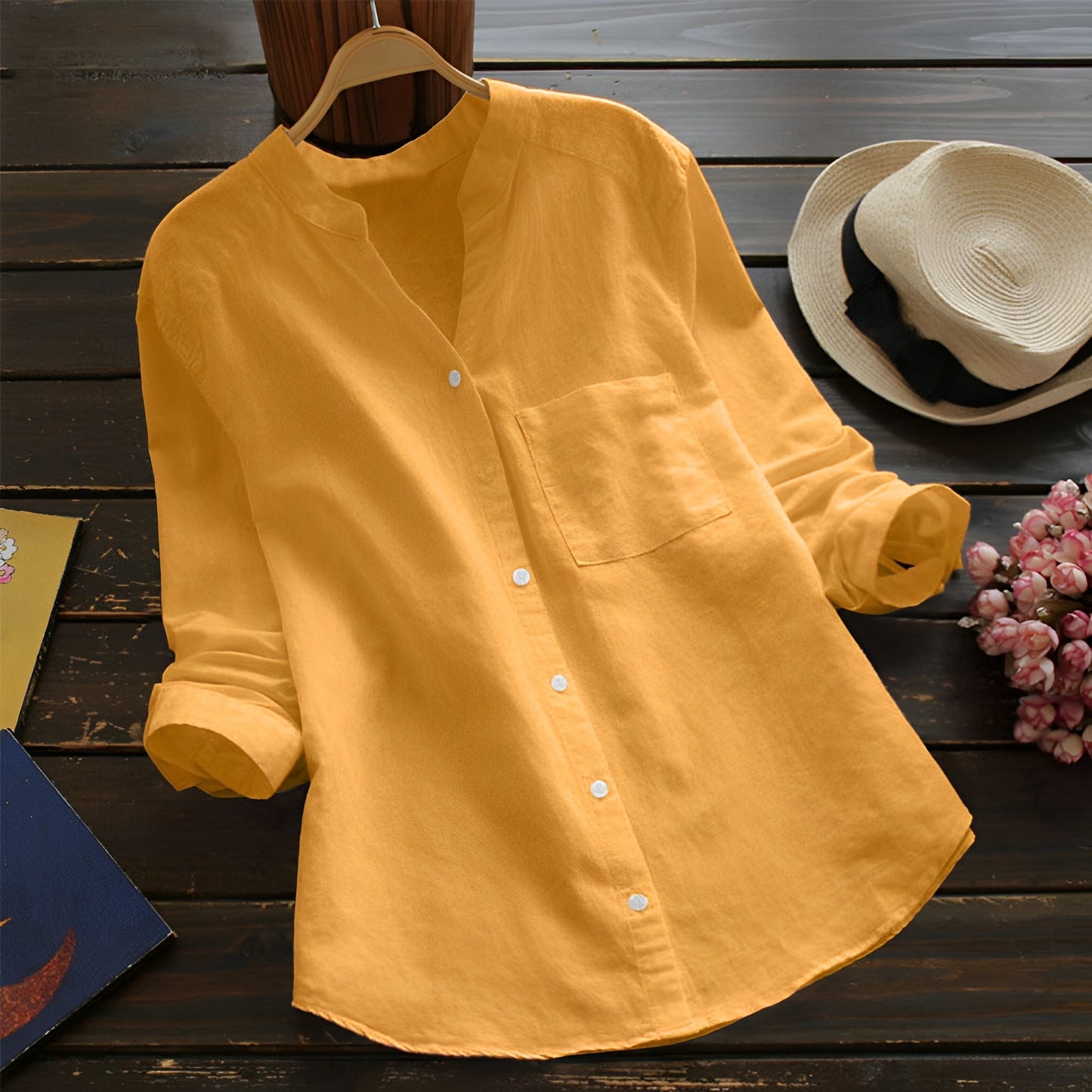 Madelina - Tricou retro lejer pentru femei