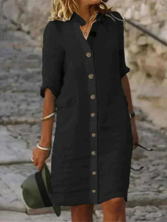 Sanya – Rochie de Vară din In Ușor