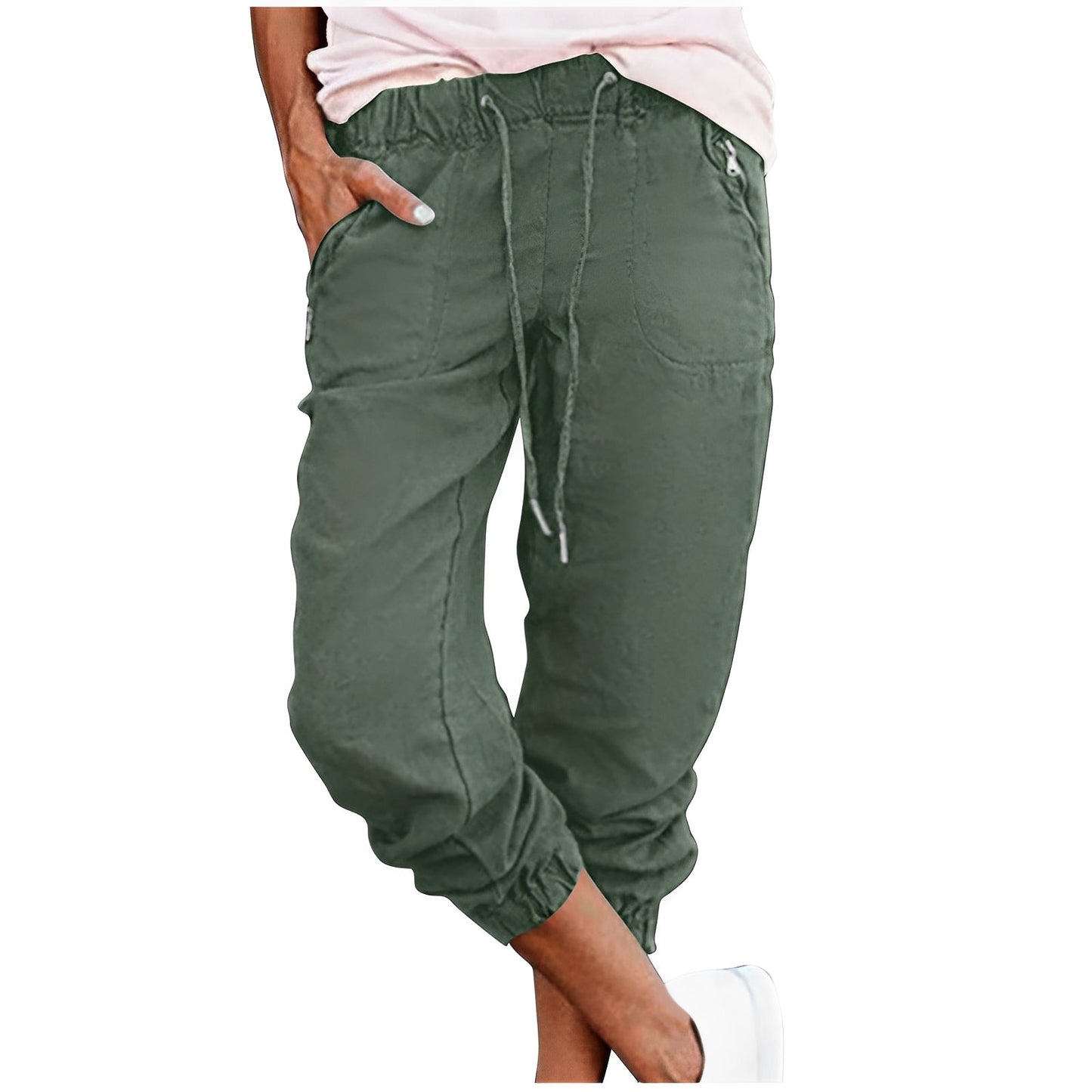 Evalyn - Pantaloni cargo elastici și stilati pentru femei