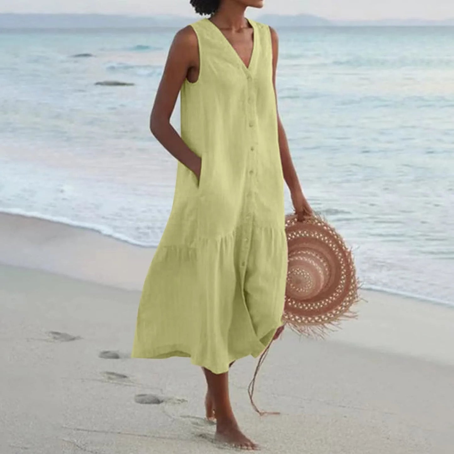 Lena - Rochie premium cu decolteu în V
