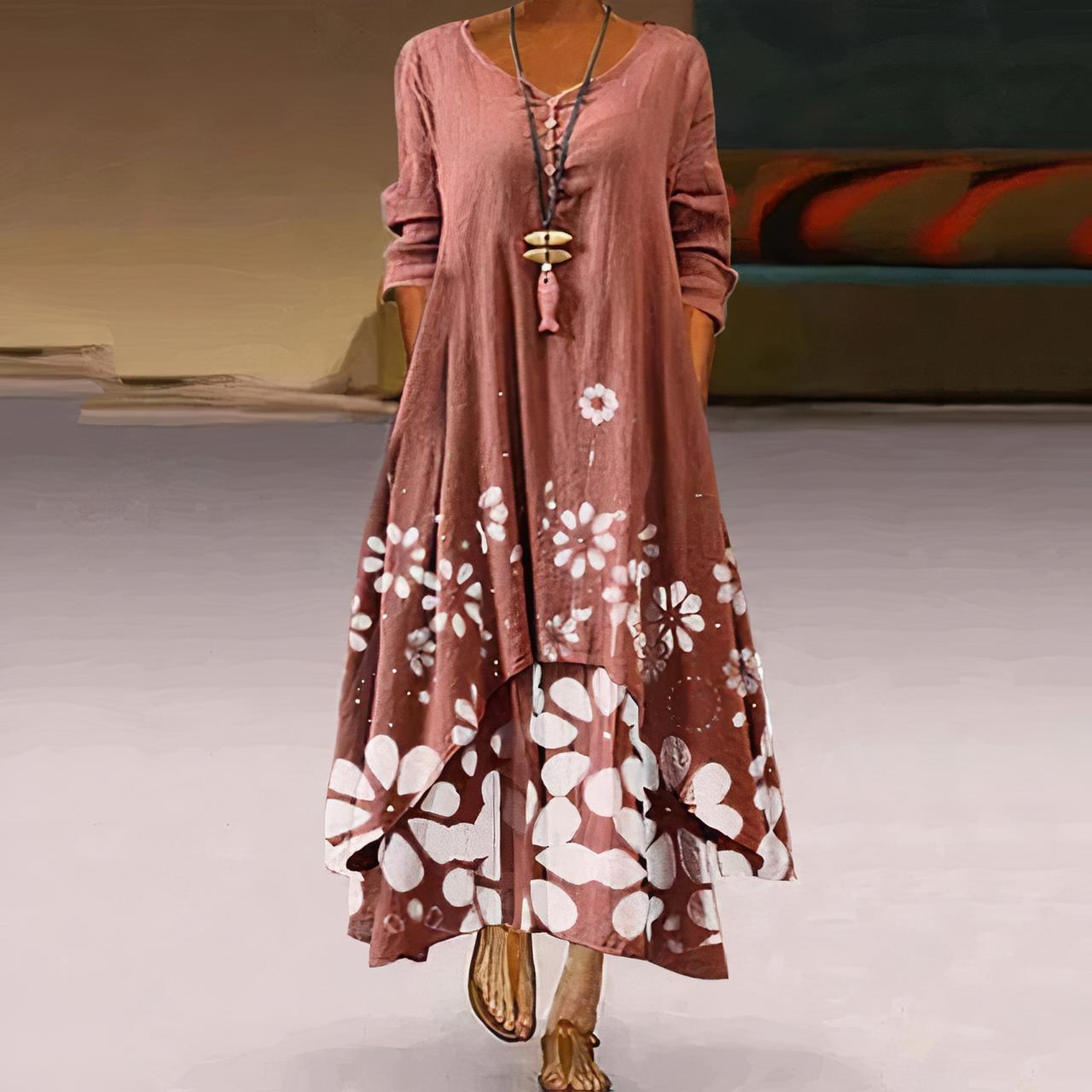 Anouk – Rochie din bumbac lejeră