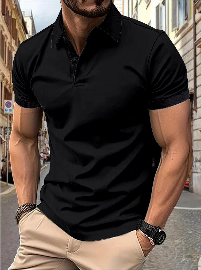 Blake - Tricou polo de vară pentru bărbați cu croială subțire