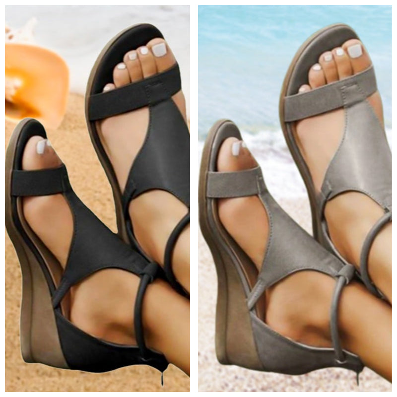 Anne – Sandale ortopedice din piele cu toc