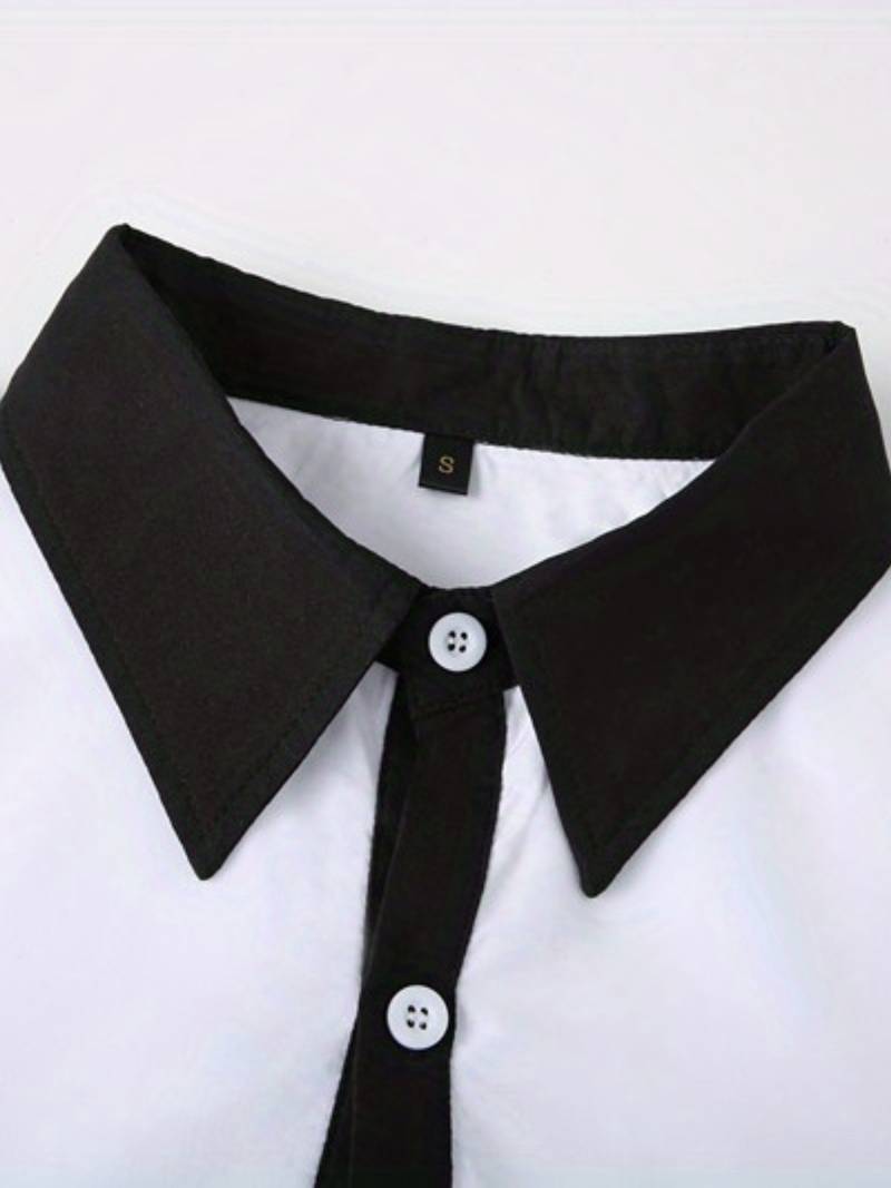 Tonie – Cămașă Elegantă cu Contrast cu Croială Modernă