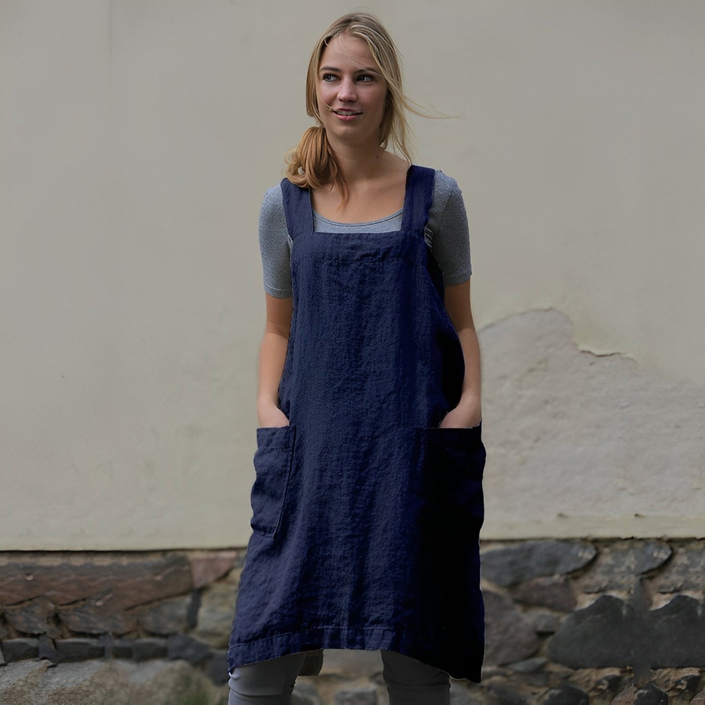 Mozelle - Rochie sarafan lejeră cu buzunare pentru femei