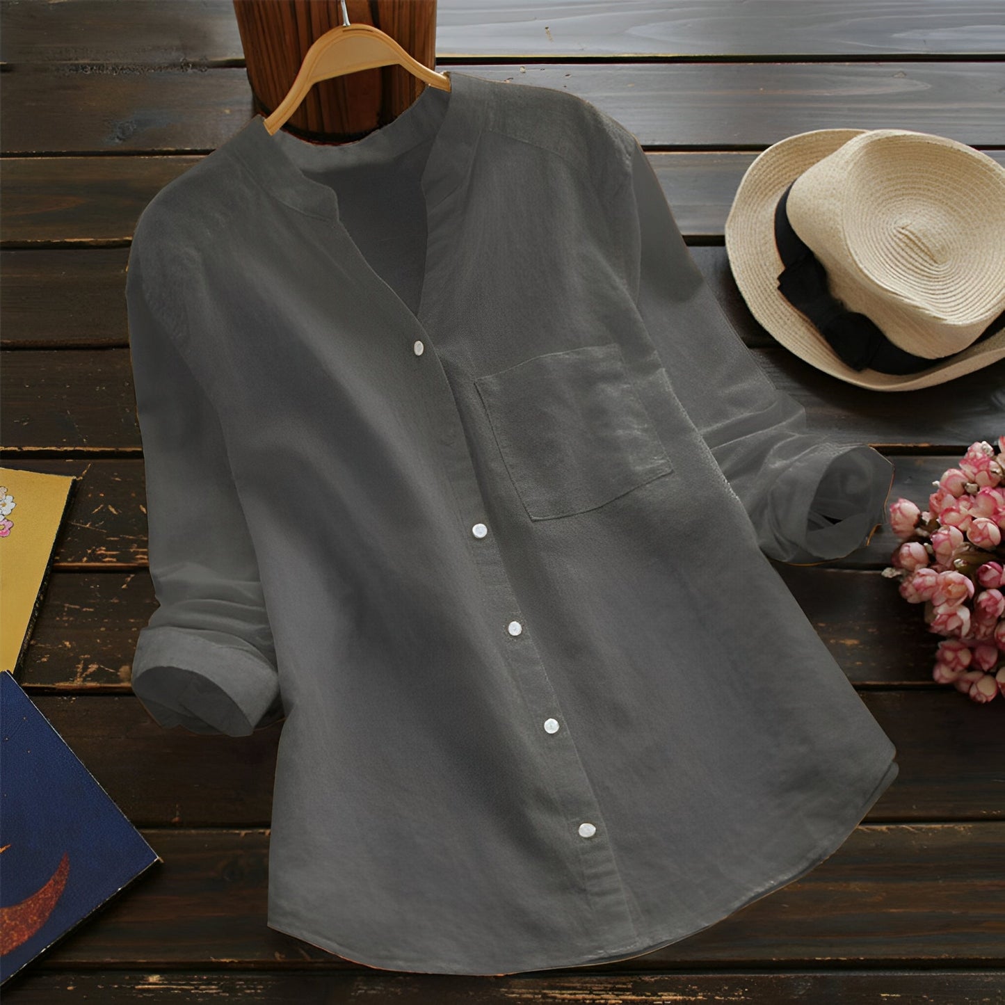 Madelina - Tricou retro lejer pentru femei