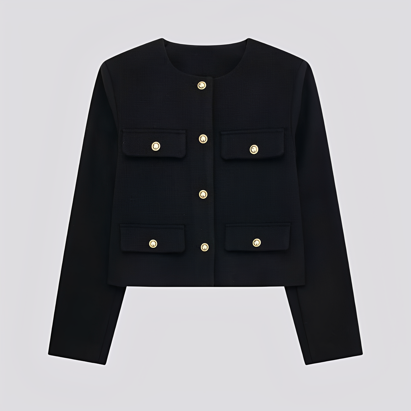 Emelia - Elegant scurt manta cu nasturi pentru dame