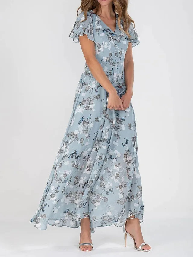 Victoria – Rochie de vară lungă și elegantă cu flori