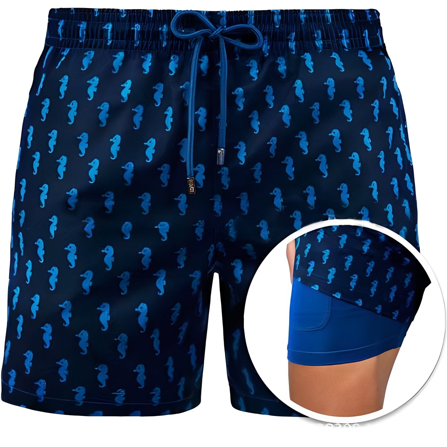 Edric - Pantaloni scurți de baie imprimați și eleganți pentru bărbați