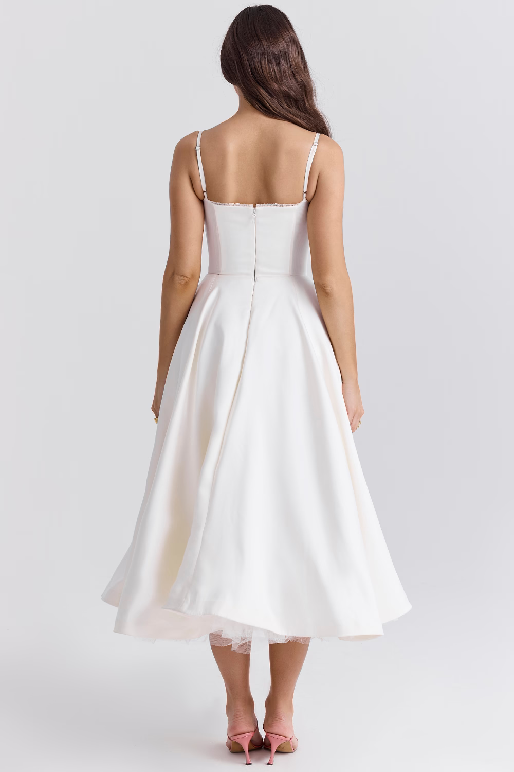 Leona - Rochie Elegantă din Satin pentru Festivități