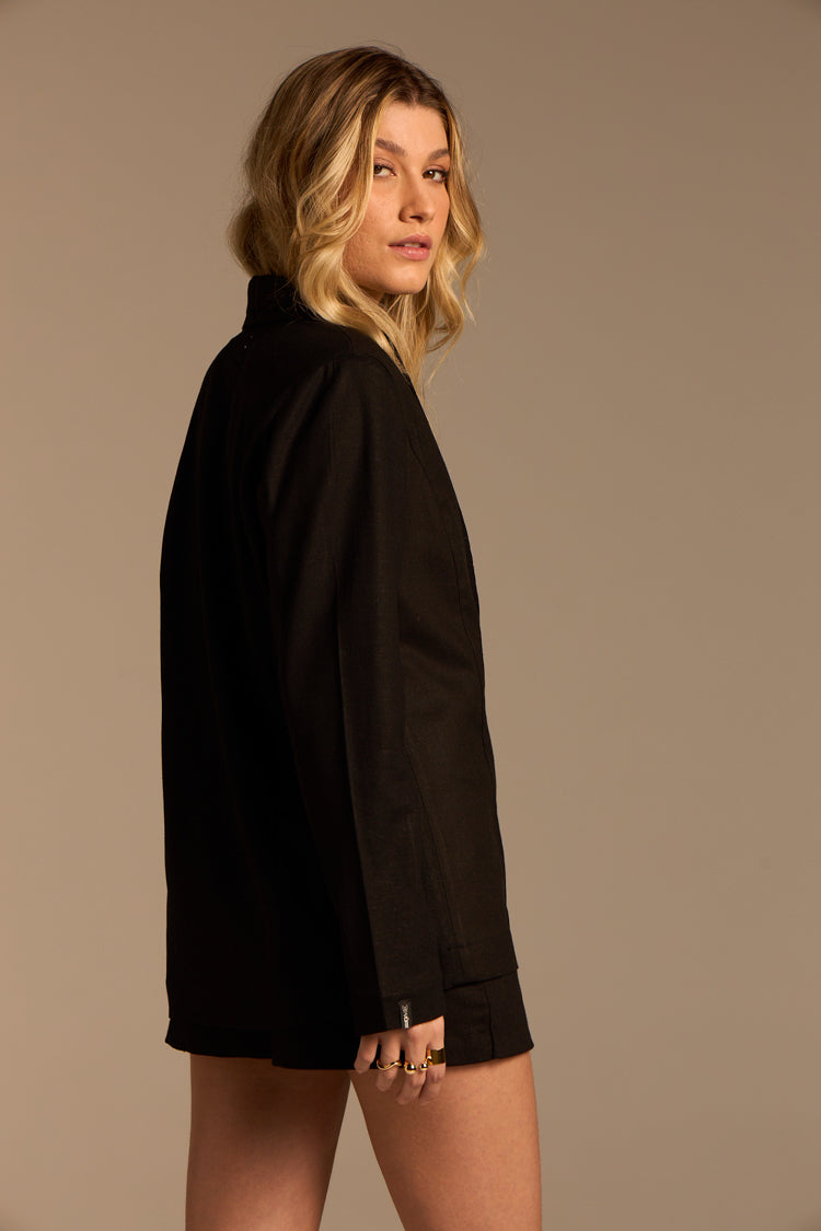 Inger – Blazer elegant din in și viscoză