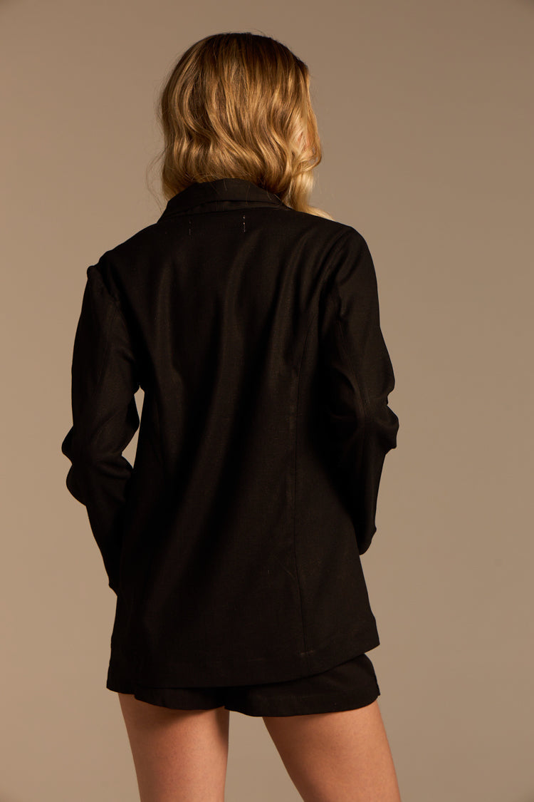 Inger – Blazer elegant din in și viscoză