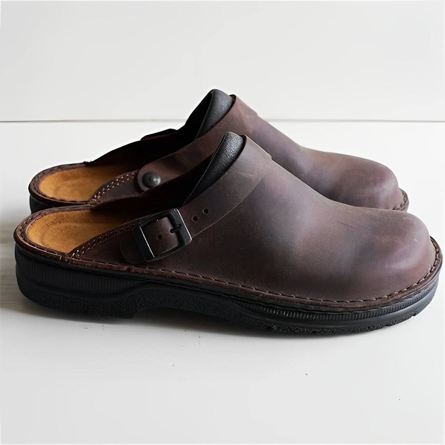 Devin - Papuci de piele confortabili pentru bărbați