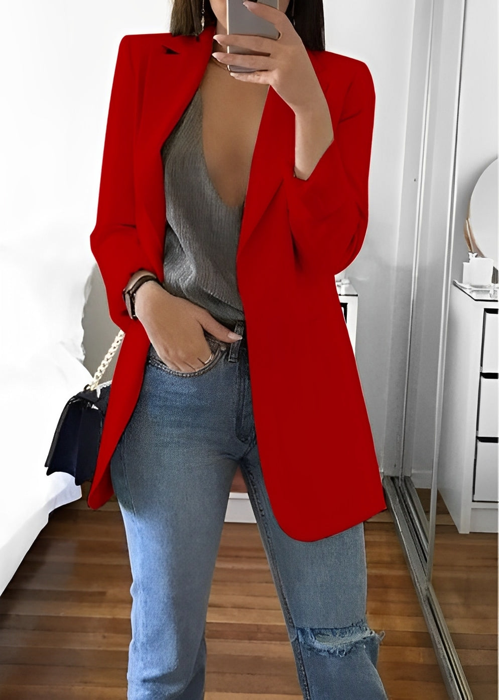 Cherie - Elegant sacou de vară cu rever pentru femei