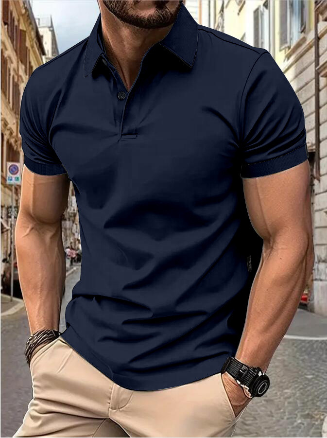 Blake - Tricou polo de vară pentru bărbați cu croială subțire