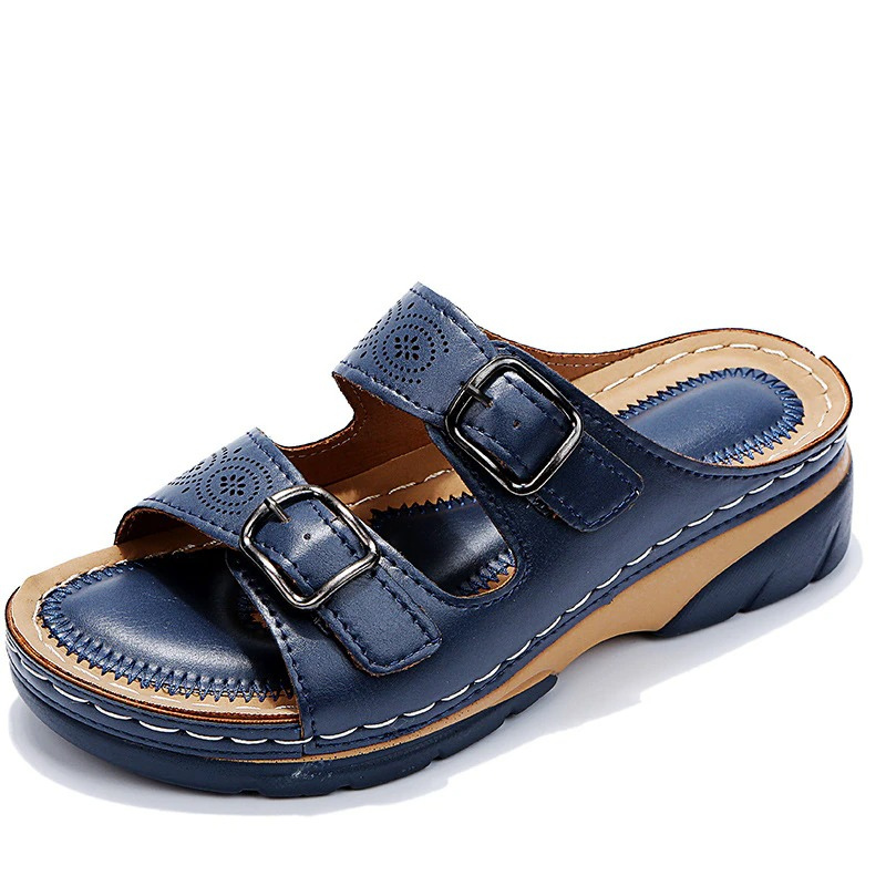 Ariella - Sandale ortopedice cu pană casual pentru femei