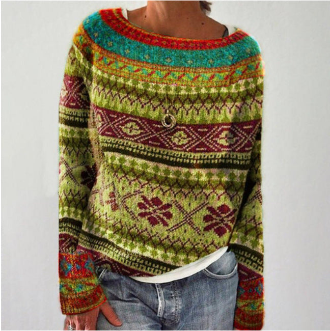 Anana - Confortabil Damen Retro-Pulover