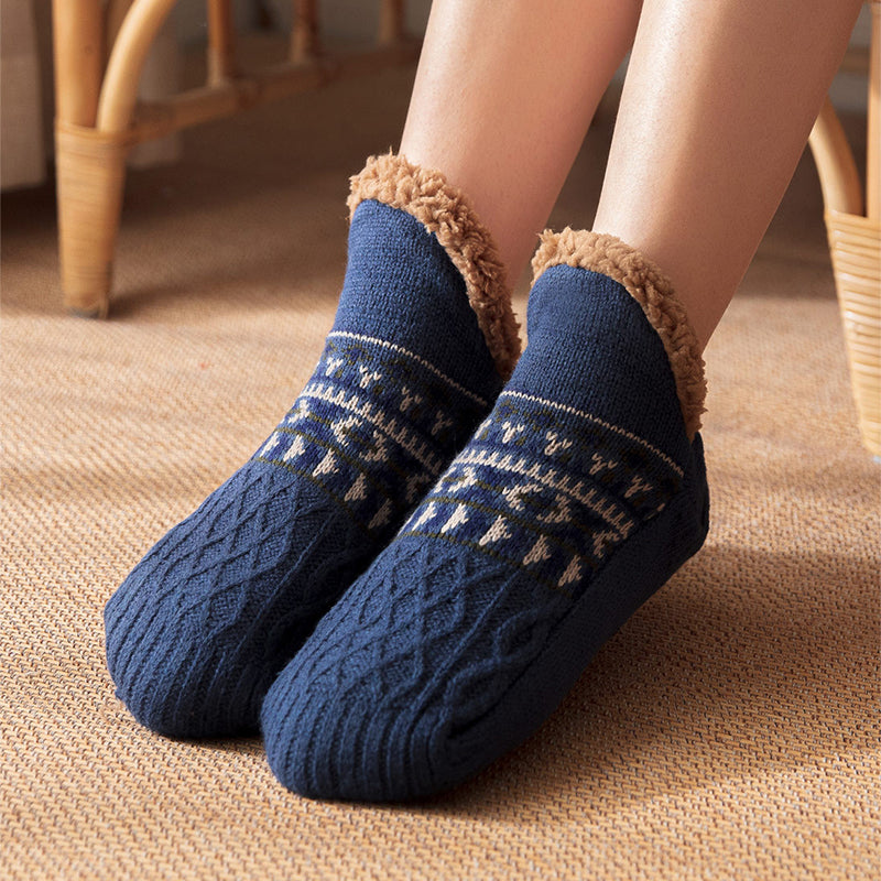 Nichole - Stilvolle, warme Anti-Rutsch-Socken für Damen