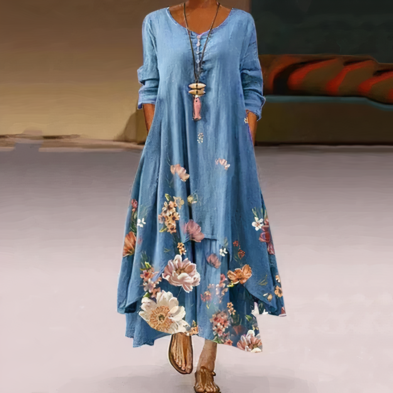 Anouk – Rochie din bumbac lejeră