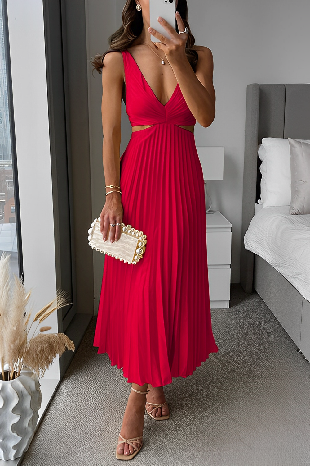 Kesley – Rochie plisată elegantă pentru ocazii speciale