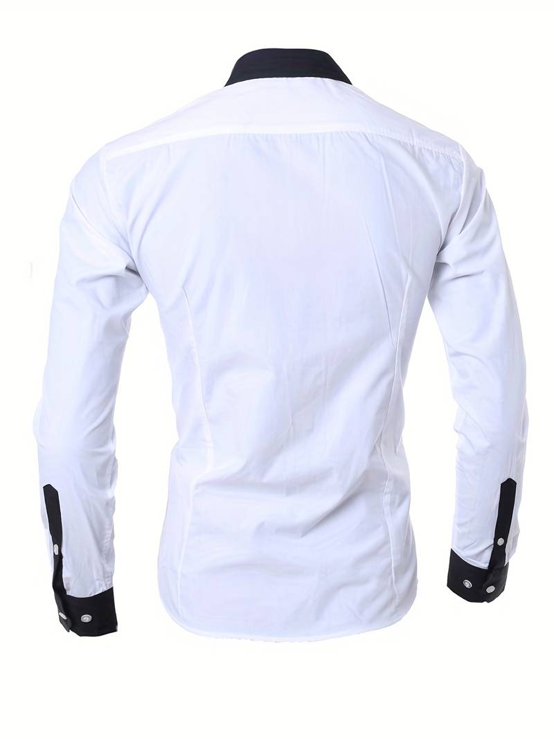 Tonie – Cămașă Elegantă cu Contrast cu Croială Modernă
