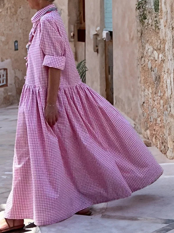 Lucia - Elegant Rochie cu Mâneci Lungi