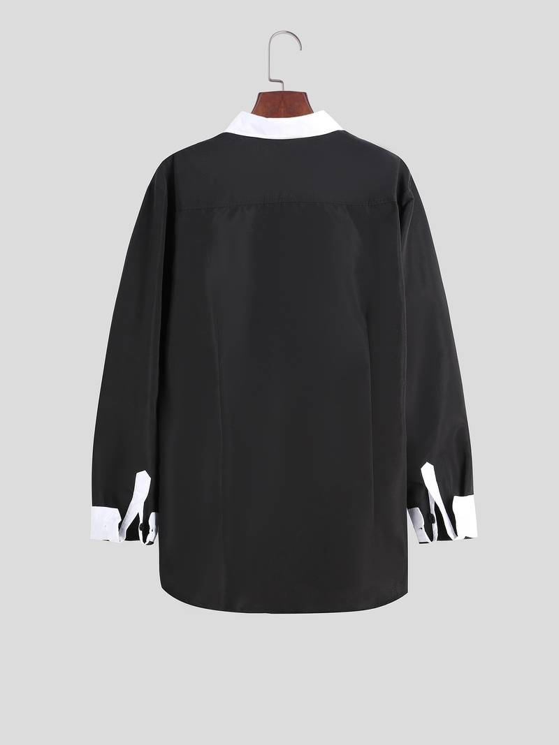 Tonie – Cămașă Elegantă cu Contrast cu Croială Modernă